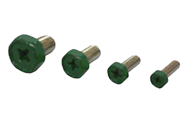 鉄 六角頭(+)グリーンボルト(アース用ねじ)(E型用/BEF)(頭部グリーン塗装)(RoHS品)(篠原電機)